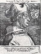 Albrecht Durer Cardinal Albrecht of Bran-Denburg in portrait oil painting